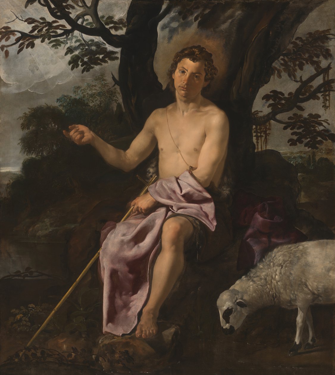 Johannes Döparen i vildmarken, ca. 1622. av Diego Velasquez