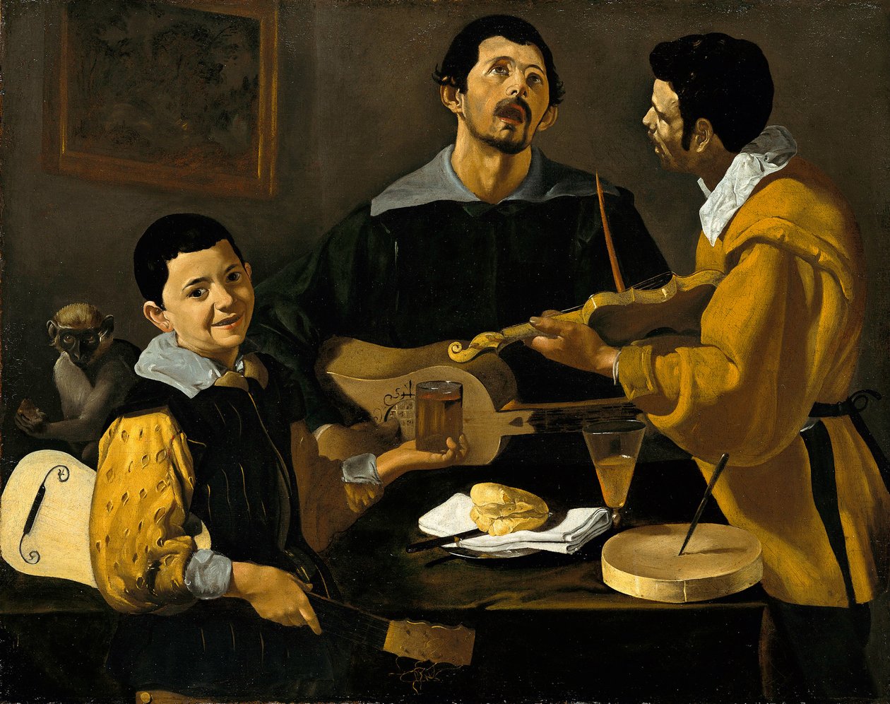 Tre musiker  av Diego Velázquez