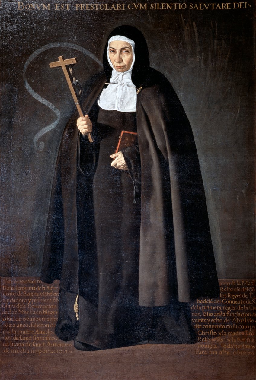 Abbedissan Jeronima de la Fuente, 1620. av Diego Velázquez