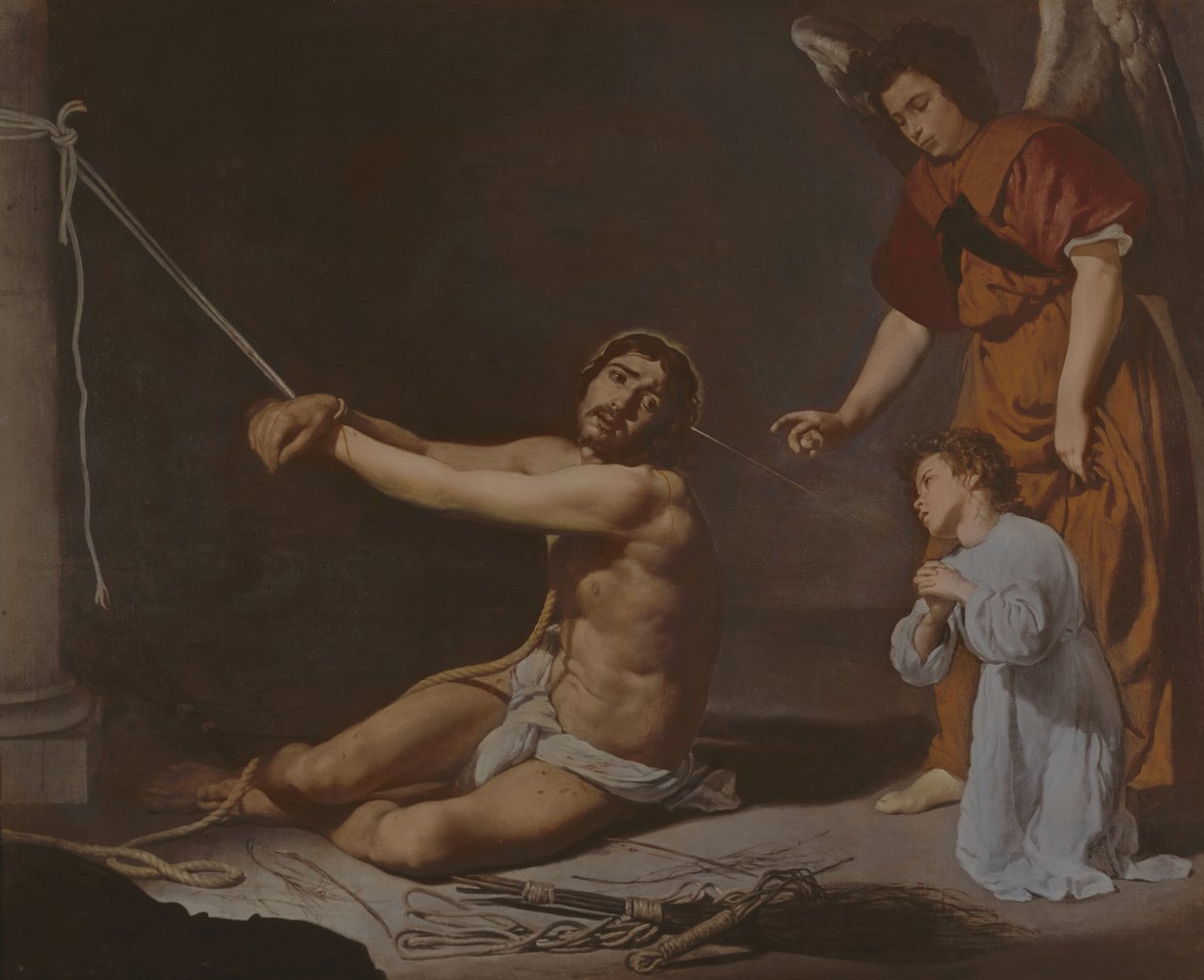 Kristus efter flagellationen som den kristna själen övervägde, c.1628-9 av Diego Velázquez