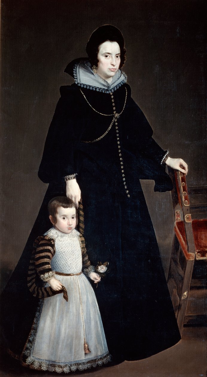 Dona Antonia Ifenarrietta och hennes son, 1631 av Diego Velázquez