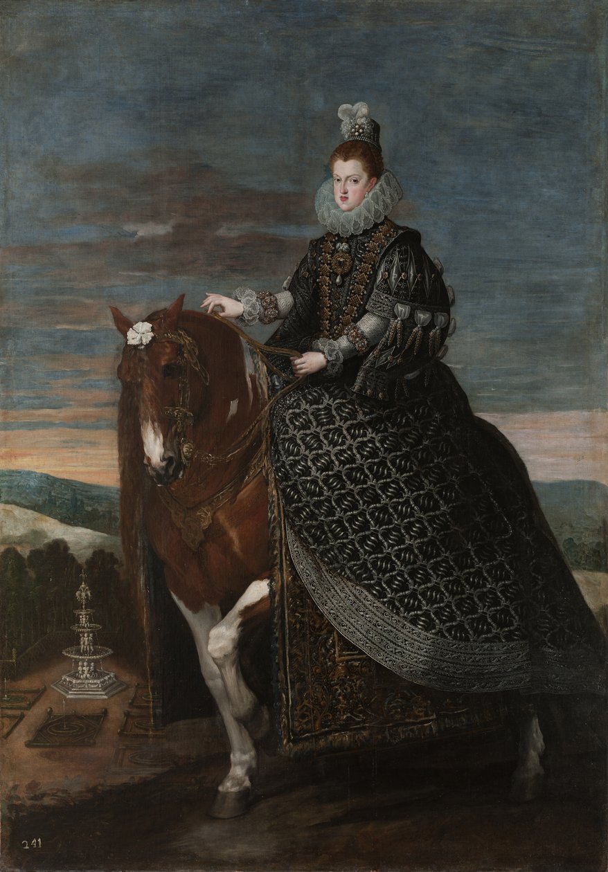 Ridsporträtt av Margarita av Österrike 15841611, mellan 1630 och 1635 av Diego Velázquez