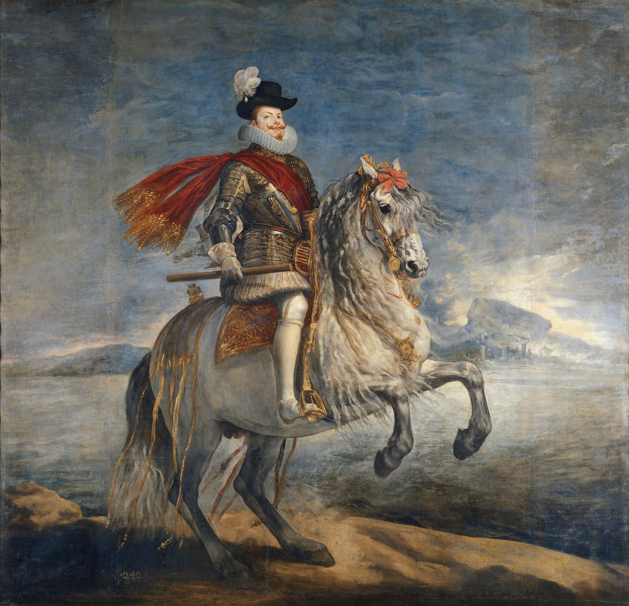 Ryttarporträtt av Filip III (1578-1621) c.1628-35 av Diego Velázquez