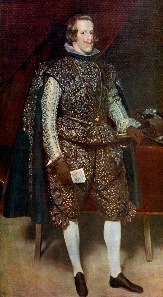 Filip IV av Spanien i brunt och silver, c1631-1632, 1912. av Diego Velázquez