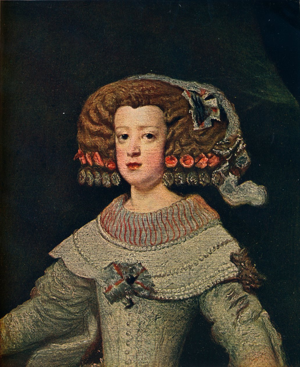 Porträtt av drottning Marie-Anne, Mariana av Österrike, 1652, 1910 av Diego Velázquez
