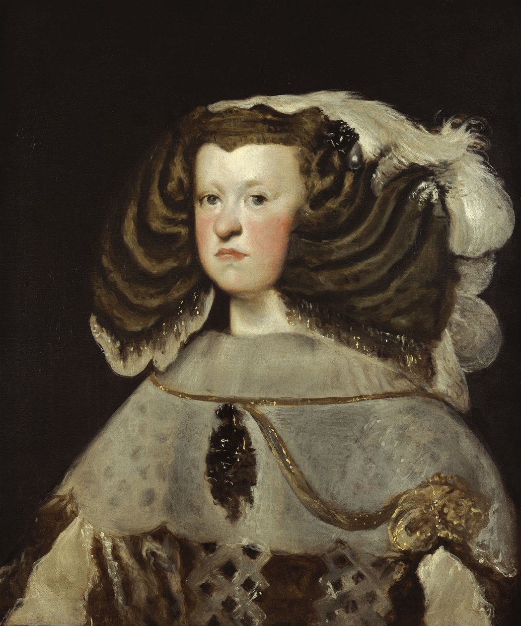 Porträtt av Mariana av Österrike 16341696 av Diego Velázquez
