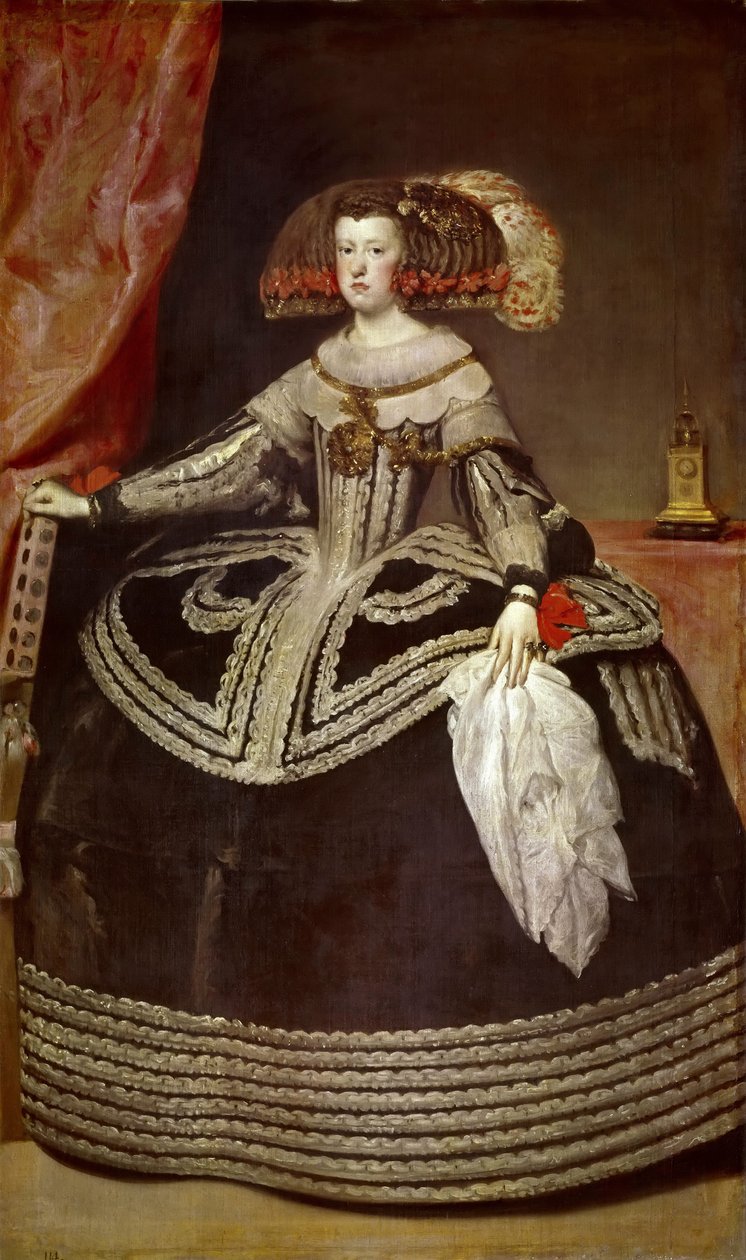 Porträtt av Mariana av Österrike 16341696 av Diego Velázquez