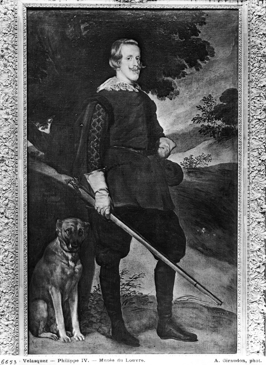 Porträtt av Filip IV (1605-65) kung av Spanien som en jägare, 1632-36 av Diego Velázquez