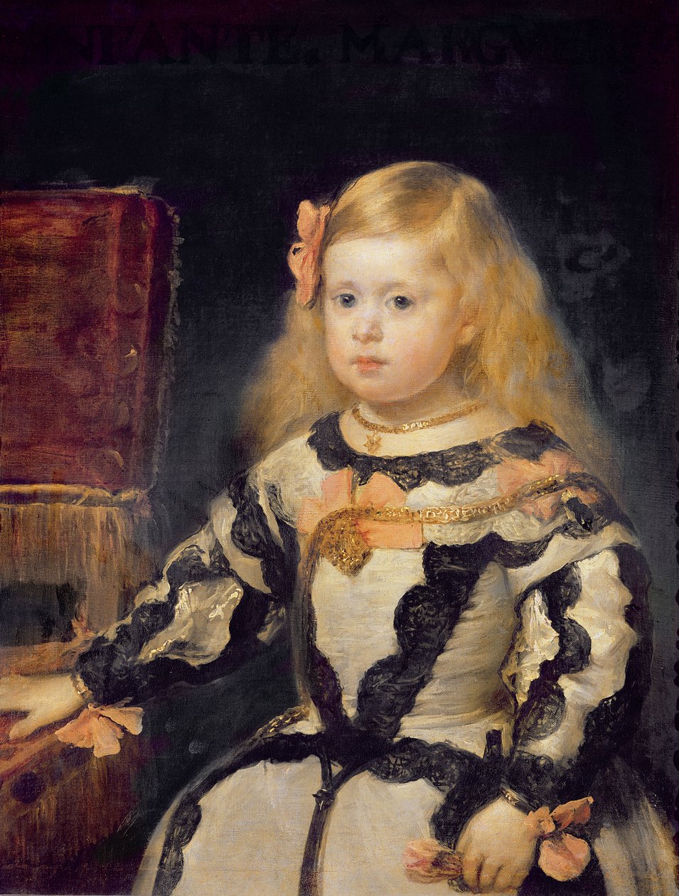 Porträtt av Infanta Maria Marguerita (1651-73) 1654 av Diego Velázquez