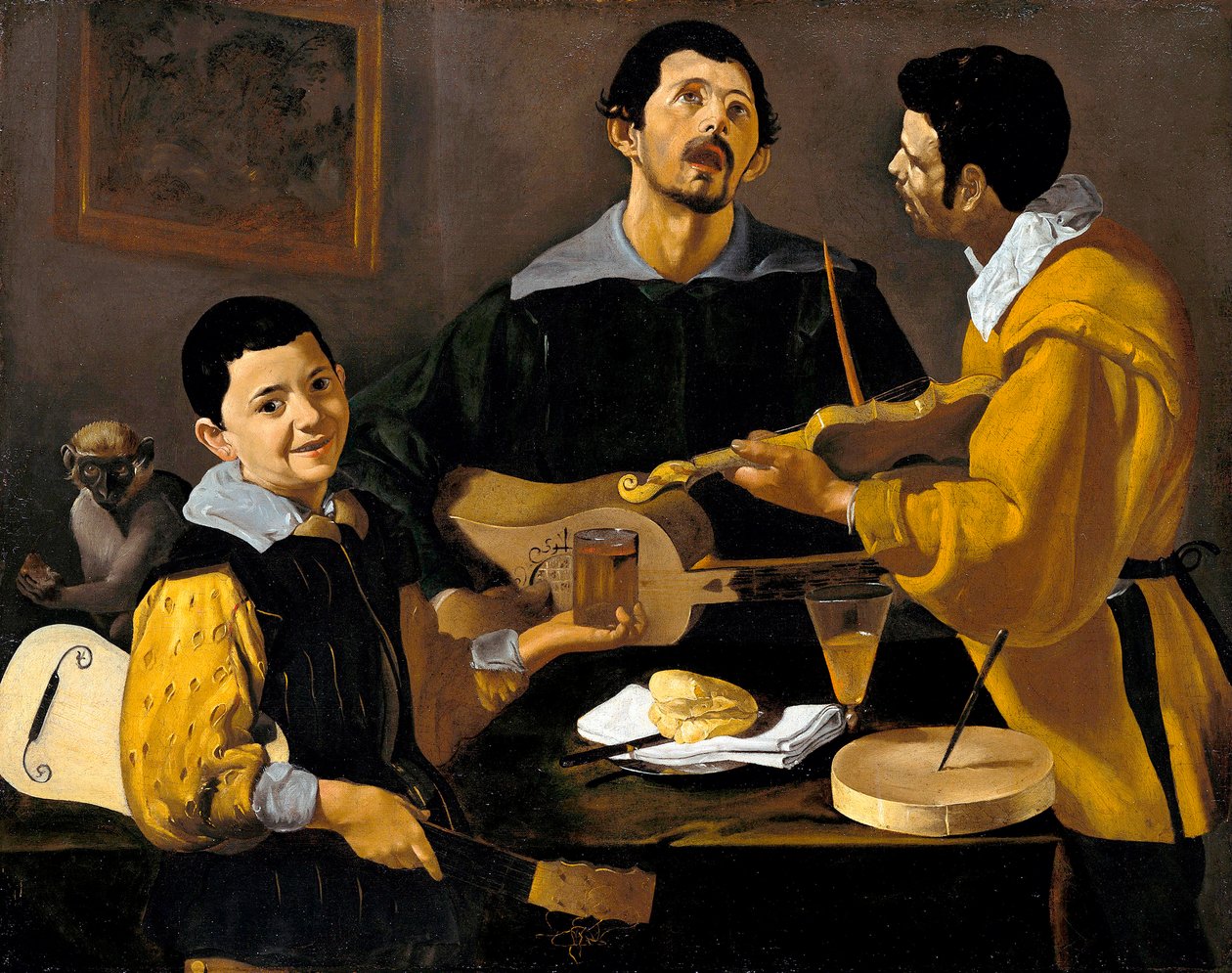 De tre musikerna, ca 1616 av Diego Velázquez