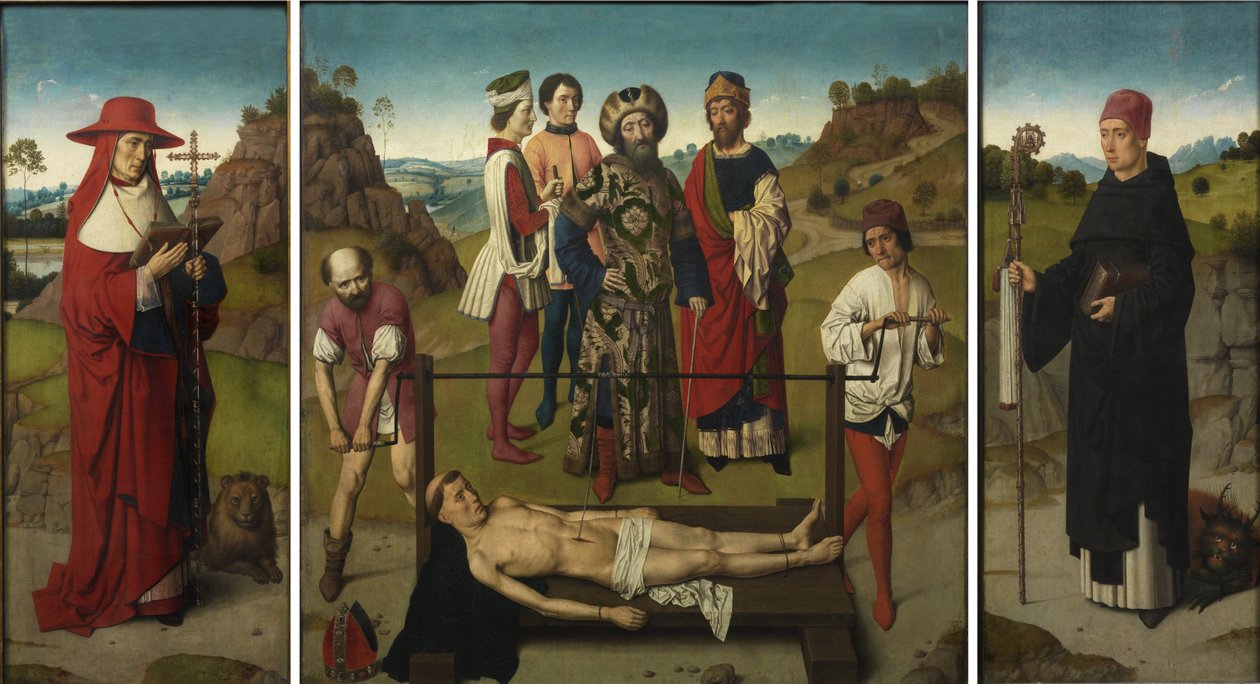 Triptyk av Saint Erasmuss martyrskap av Dieric Bouts