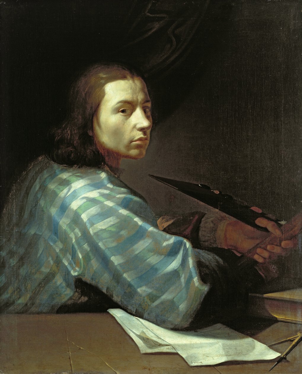 Självporträtt av Dietrich Ernst Andreae