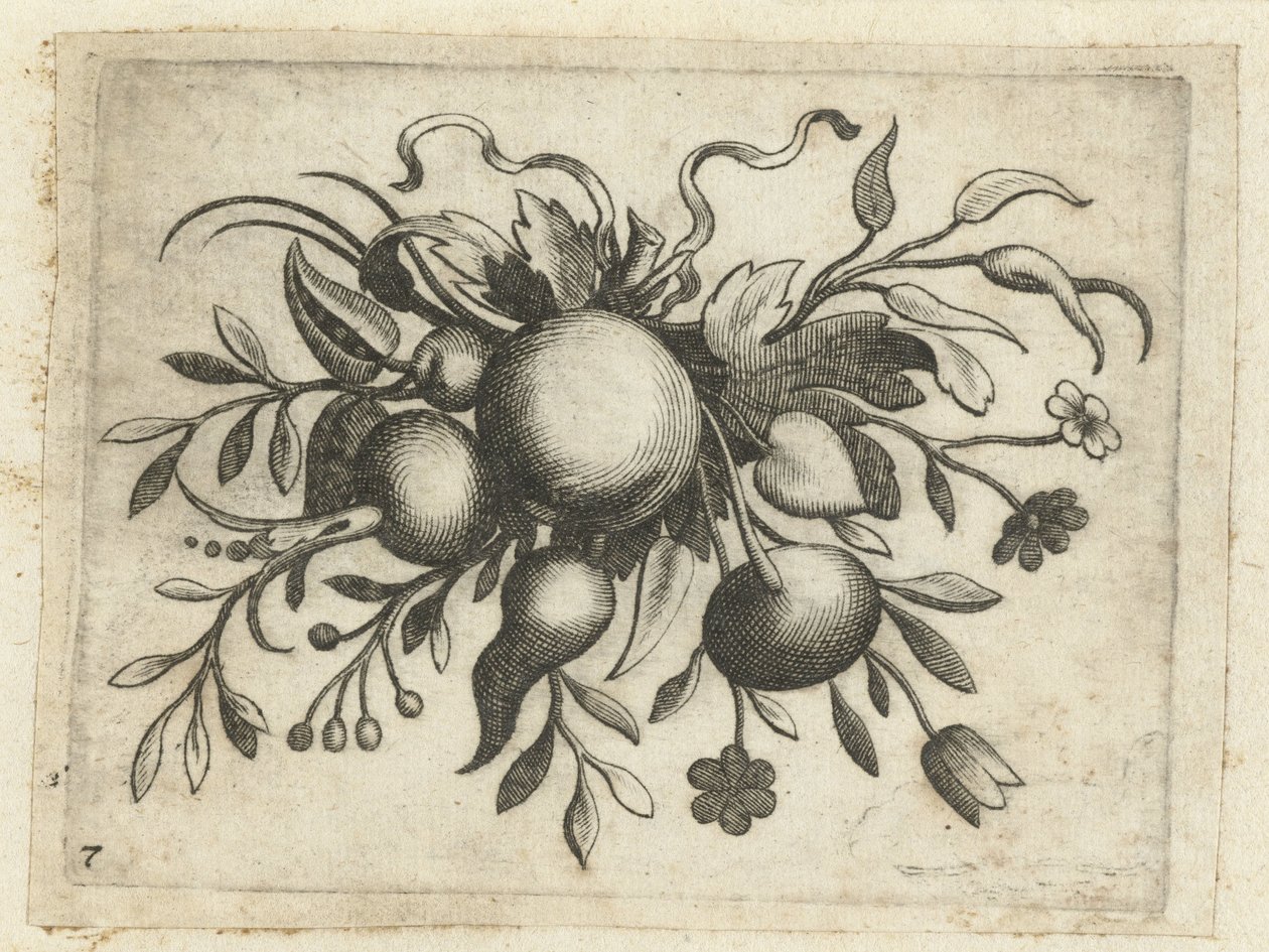 Festoen van Vrutten Liten fruktbok användbar för resor (serietitel) av Dietrich Krüger (attributed to)