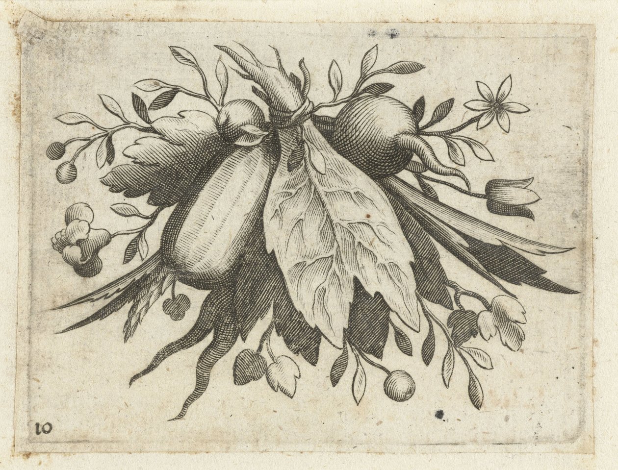 Festoen van Vrutten Liten fruktbok användbar för resor (serietitel) av Dietrich Krüger (attributed to)