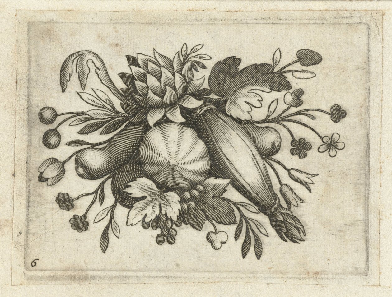 Festoen van Vrutten Liten fruktbok användbar för resor (serietitel) av Dietrich Krüger (attributed to)