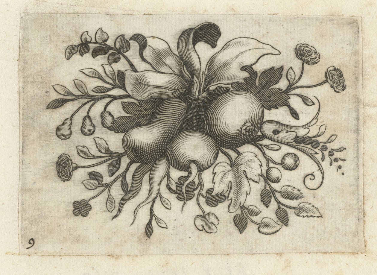 Festoen van Vrutten Liten fruktbok användbar för resor (serietitel) av Dietrich Krüger (attributed to)