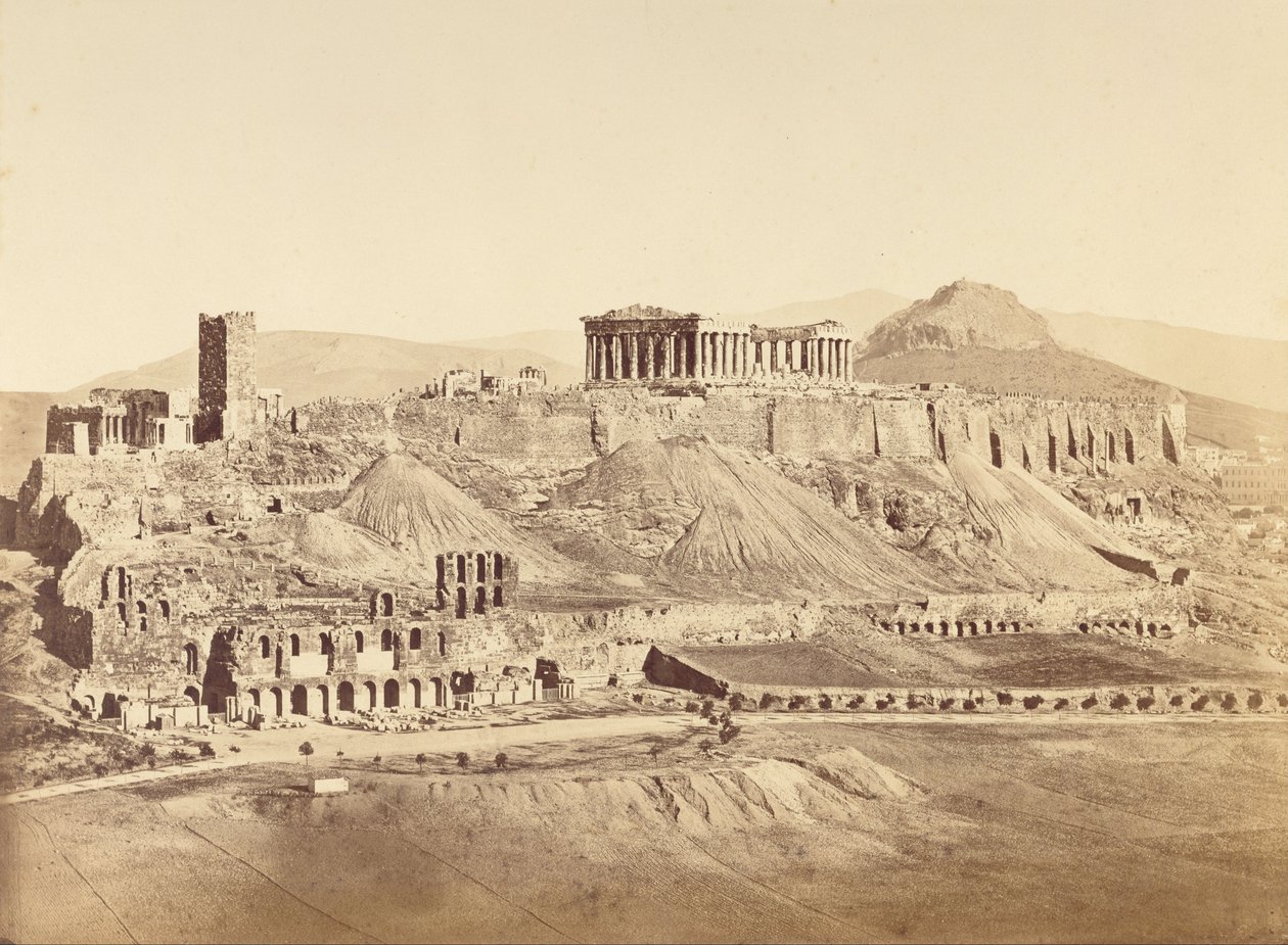 Akropolis från sydväst, Aten av Dimitrios Constantin