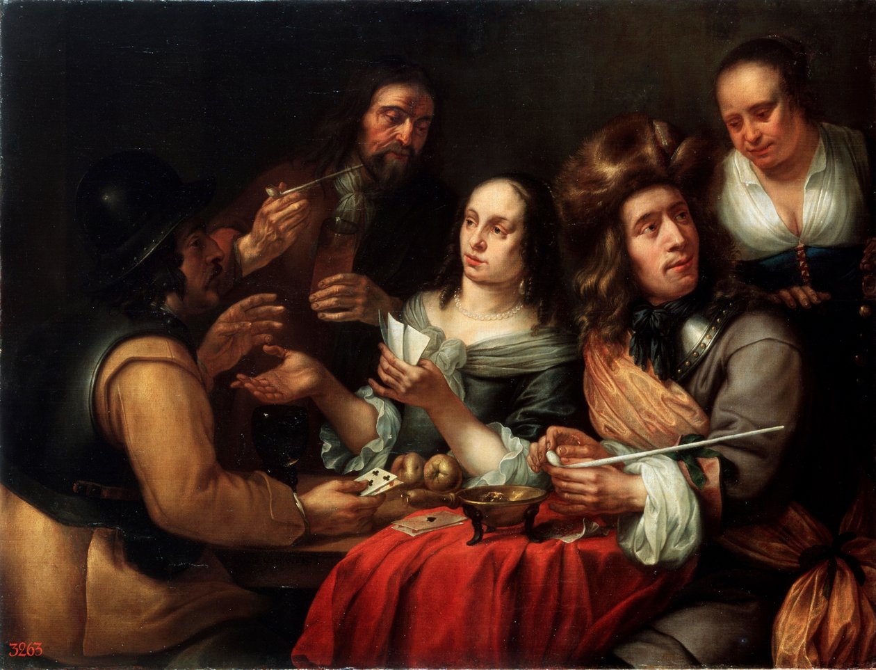 Kortspel, 1600-talet av Dingeman van der Hagen