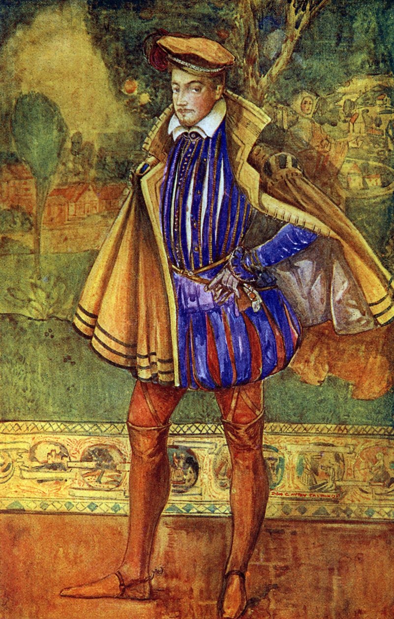 Människans kostym under Elizabeth I (1558-1603) av Dion Clayton Calthrop