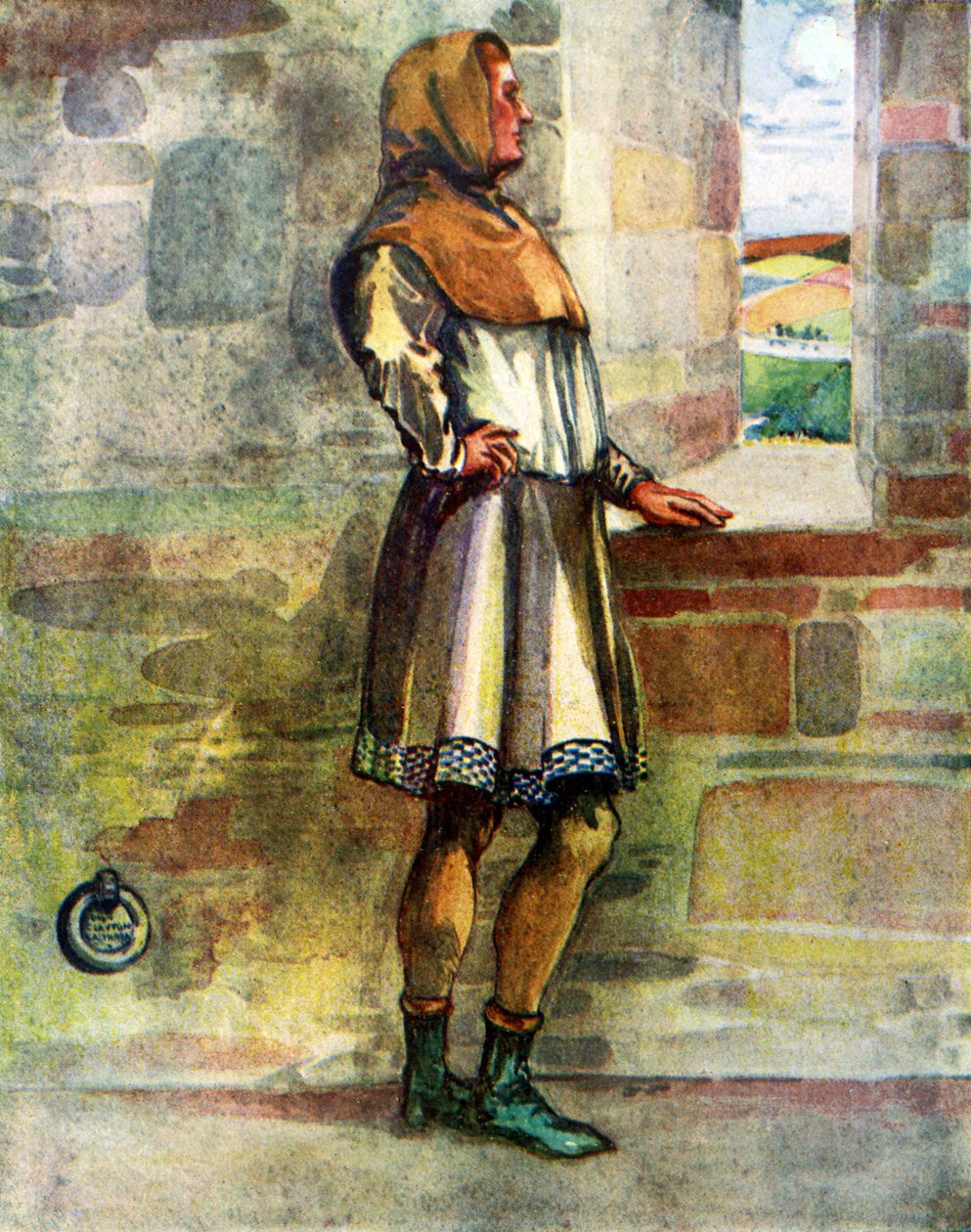 Mans kostym under Richard I:s regering (1189 - 1199) av Dion Clayton Calthrop
