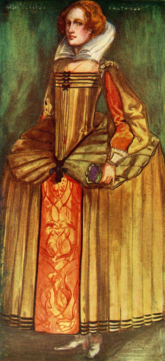 Kvinnodräkt under Elizabeth I:s regering (1558-1603) av Dion Clayton Calthrop