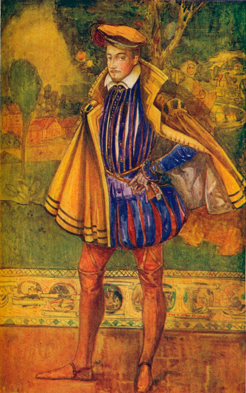En man från Elizabeths tid, 1907 av Dion Clayton Calthrop