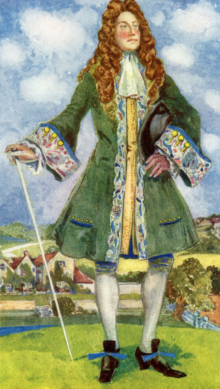 Mans kostym under Vilhelm och Marias regering (1689-1702) av Dion Clayton Calthrop