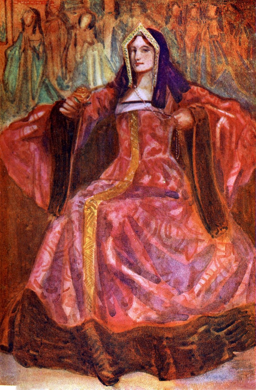 Kvinnodräkt under Henrik VII:s regeringstid (1485-1509) av Dion Clayton Calthrop