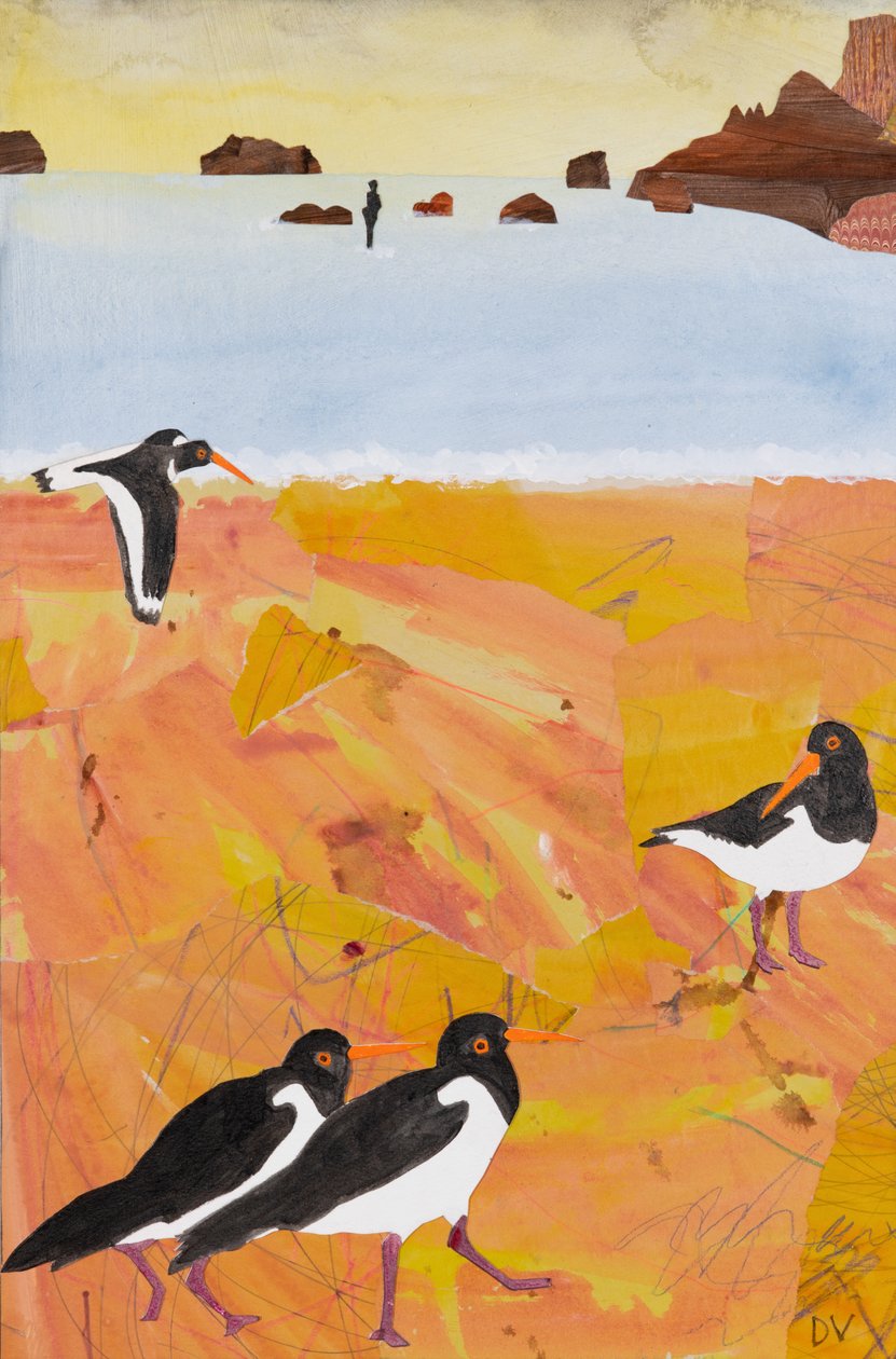 A Gormley lågvatten (collage) av Dione Verulam