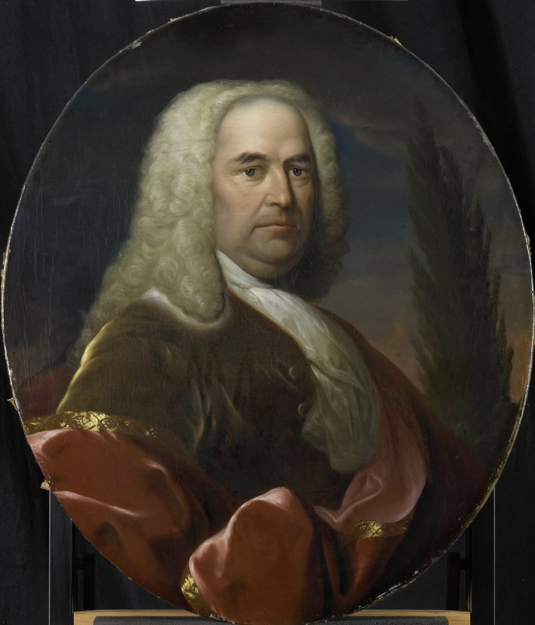 Porträtt av Hugo du Bois, direktör för Rotterdamskammaren i Nederländska Ostindiska kompaniet, vald 1734 av Dionys van Nijmegen