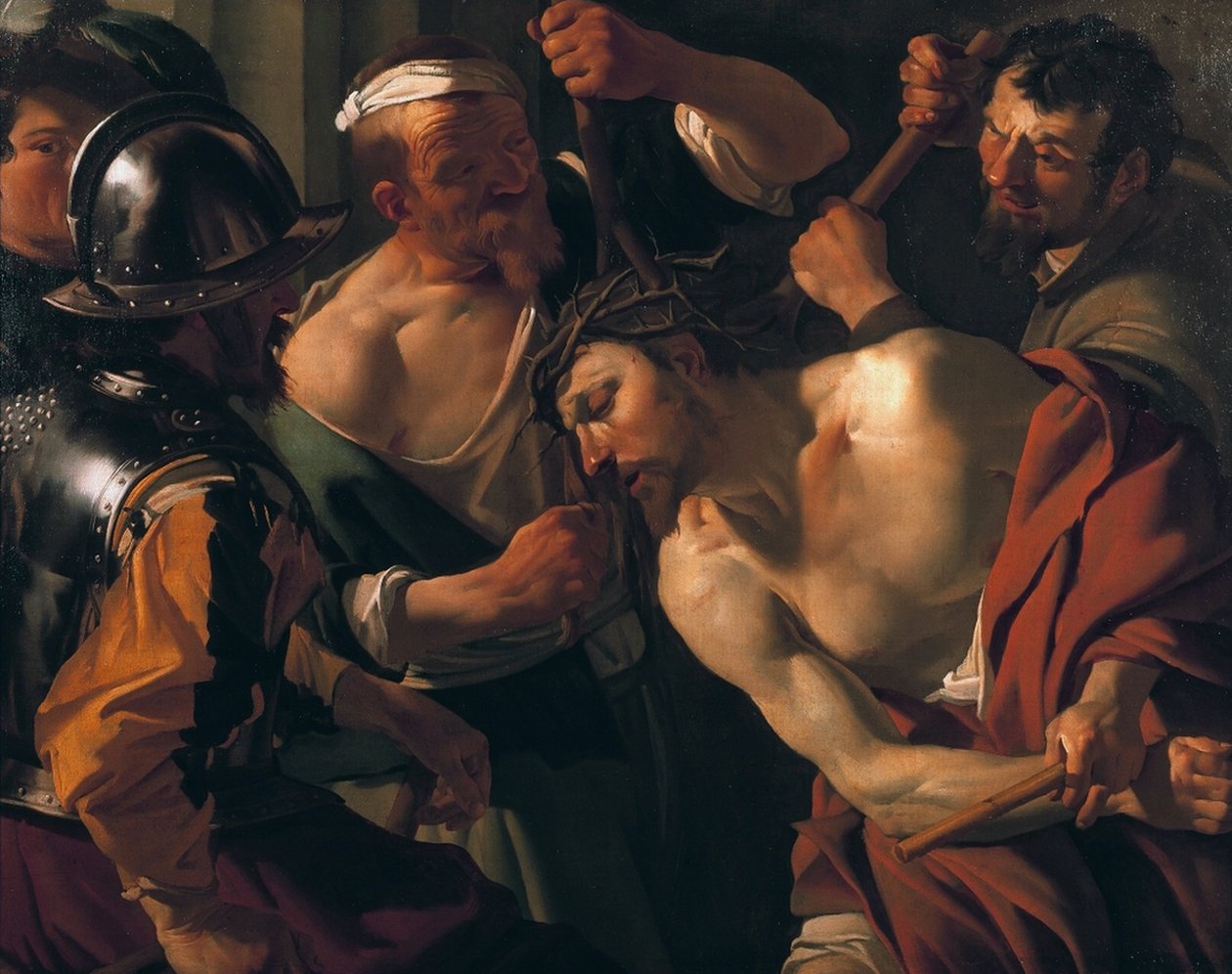 English: Christ with the crown of thorns av Dirck van Baburen