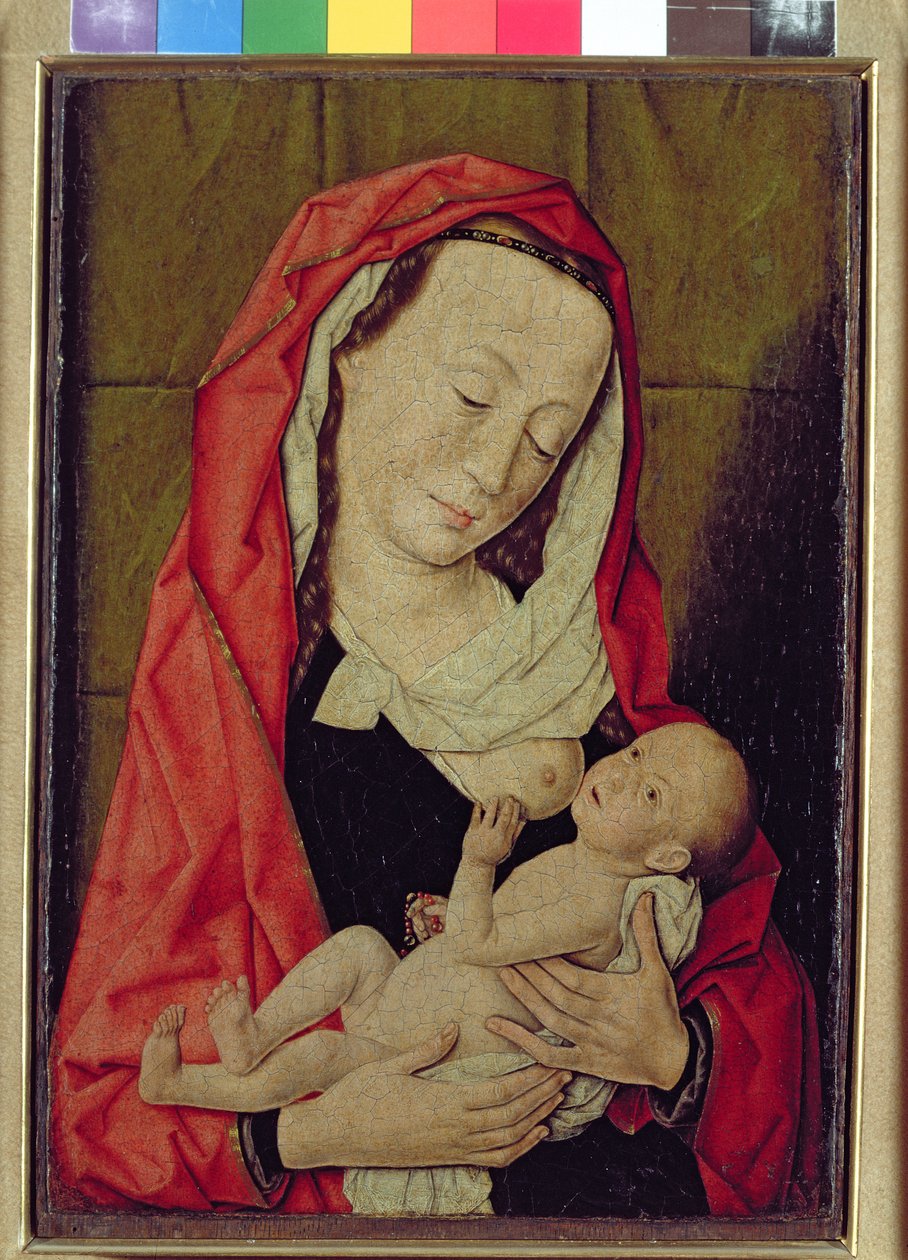 Madonnan och barnet (panel) av Dirck Bouts