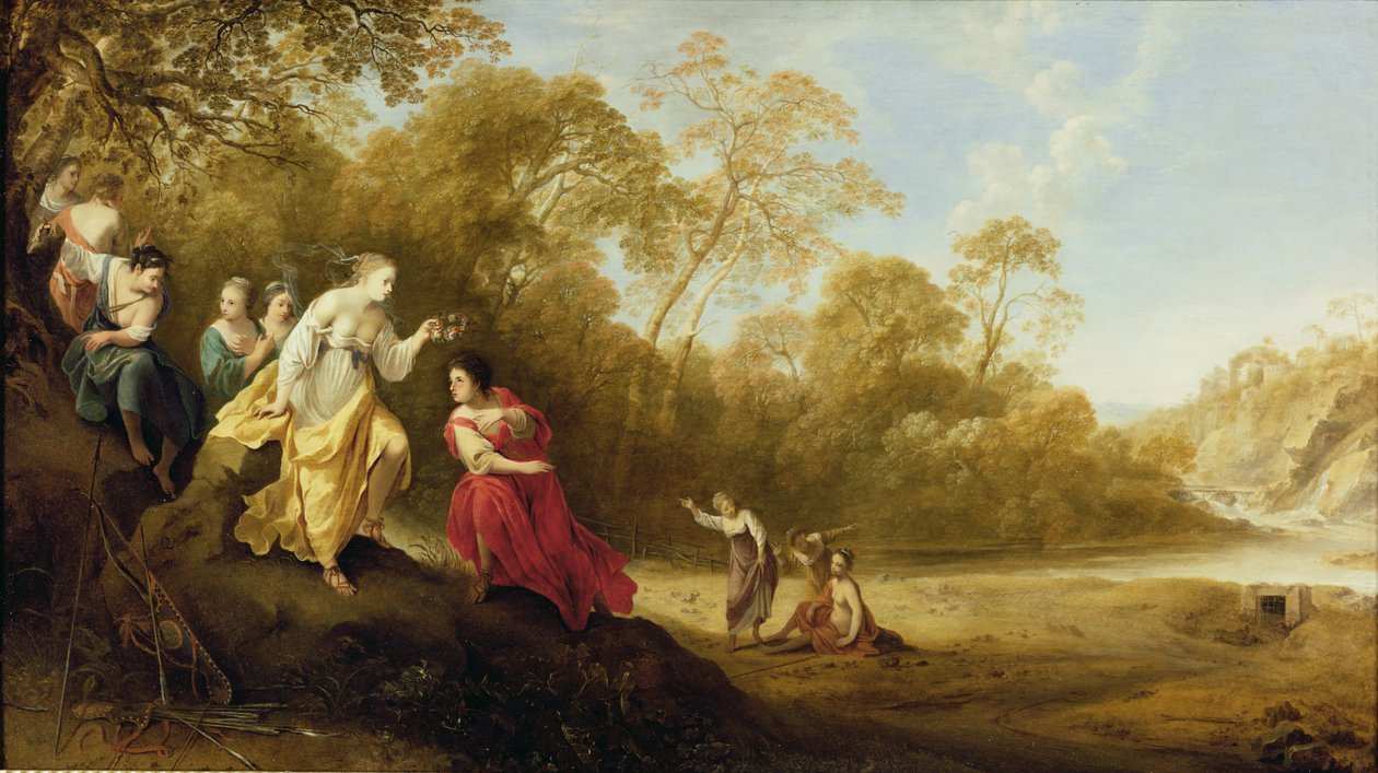 Krönandet av Mirtillo av Dirck van der Lisse
