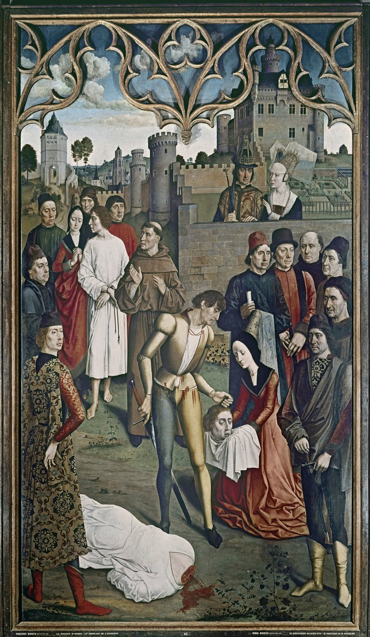 The Justice of the Emperor Otto: The Execution of the Innocent Man, 1473-75 (se även 3672) av Dirck Bouts