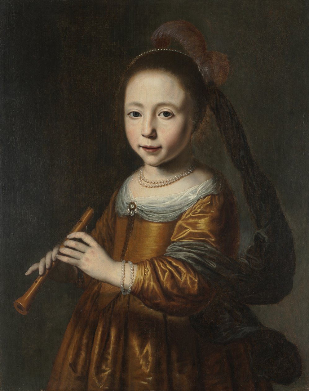 Porträtt av Elizabeth Spiegel, 1639. av Dirck Dircksz. Santvoort