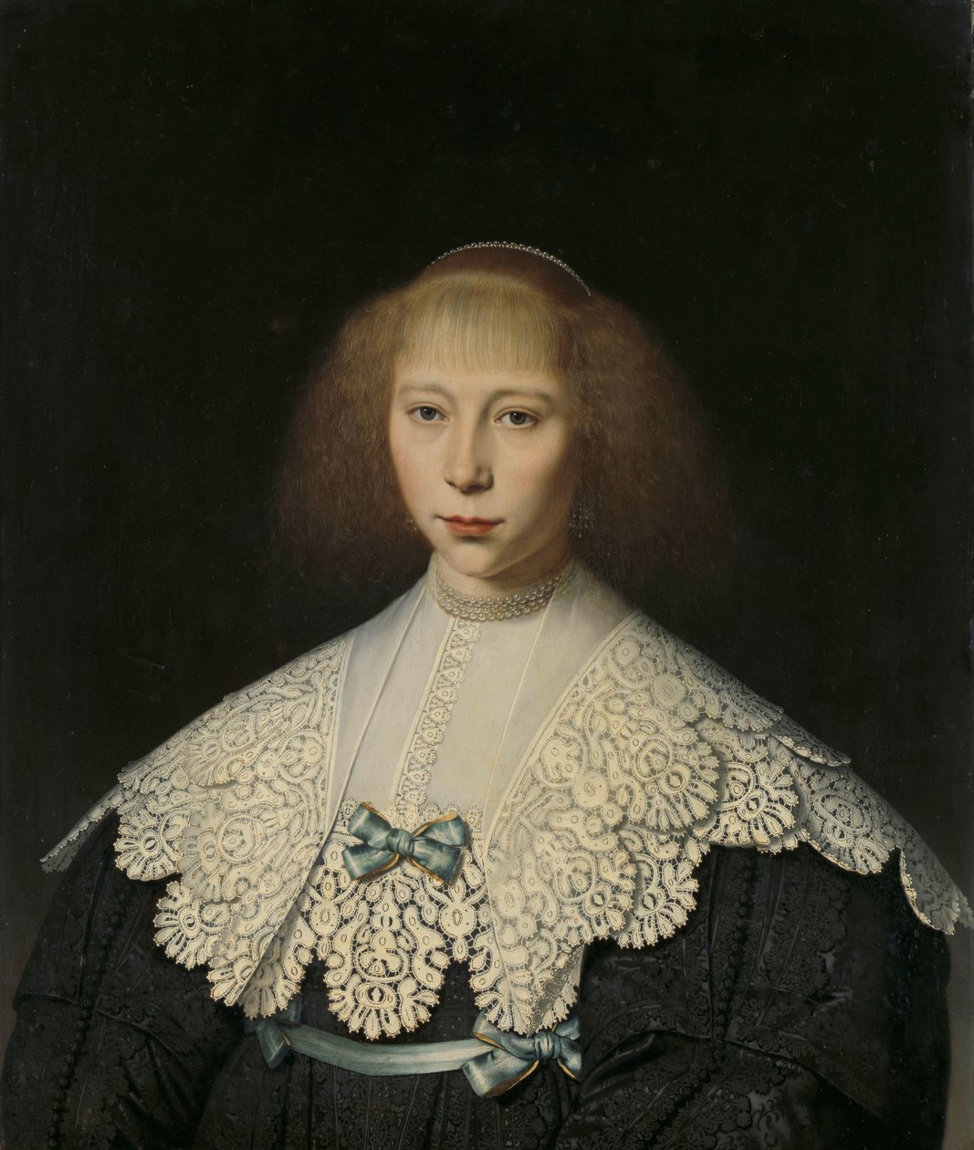 Agatha Geelvinck (1617-38). Första hustru till Frederik Dircksz Alewijn av Dirck Dircksz. van Santvoort