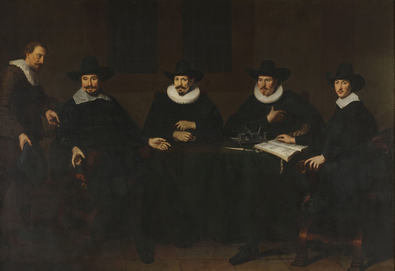 Cheferna för Saaineringen i Amsterdam, 1643 av Dirck Dircksz. van Santvoort