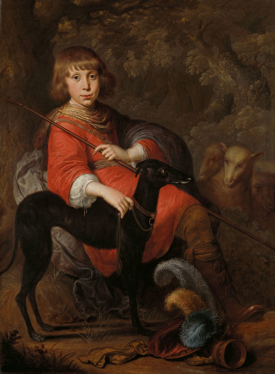 Porträtt av Martinus Alewijn Martin Alewijn (1634-84). Sun od Abraham Alewijn och Geertruid Hooftman av Dirck Dircksz. van Santvoort