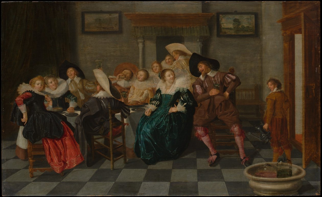 En bankett av Dirck Hals
