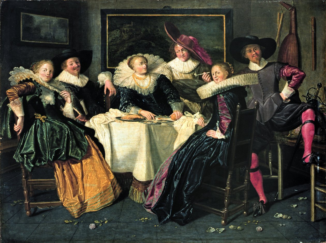 Merry Company av Dirck Hals
