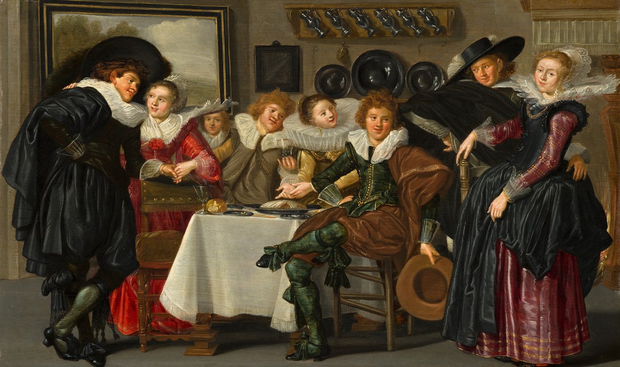 Muntert sällskap av Dirck Hals