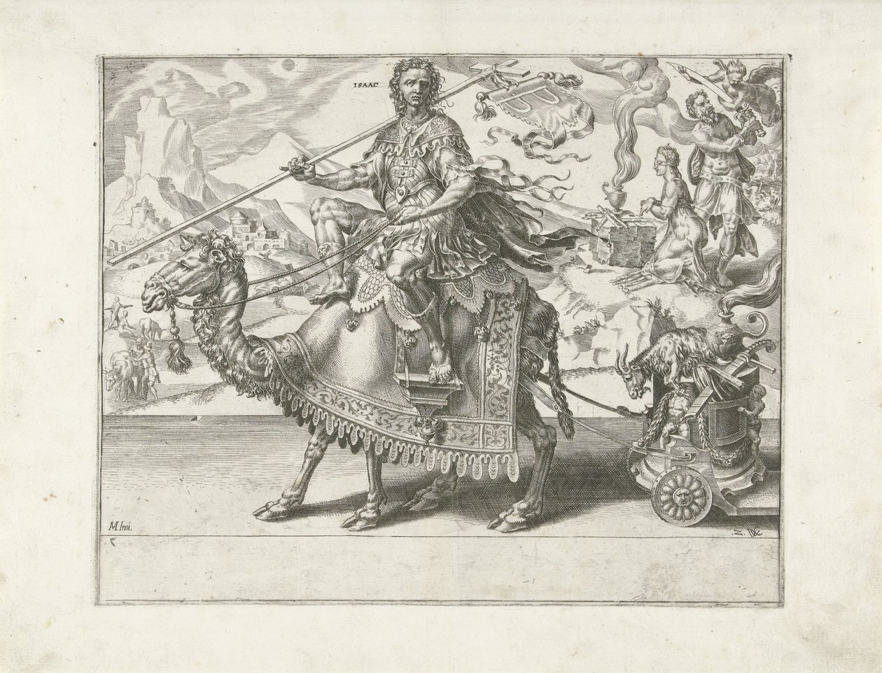 Isaks triumf Triumph of Patience (serietitel) Patientiae Trivmphvs (serietitel) av Dirck Volckertsz. Coornhert