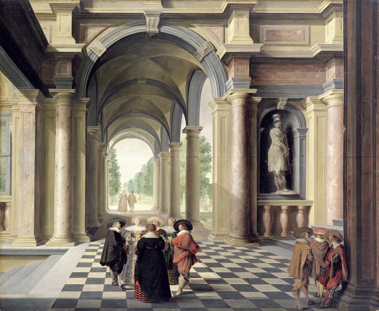 En renässanshall av Dirck van Delen