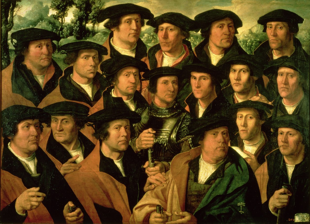 Gruppporträtt av skyttekompaniet i Amsterdam, 1532 av Dirk Jacobsz