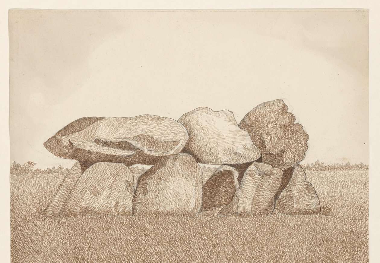 Dolmen nära Tynaarlo av Dirk Arnoldus Tavenraat