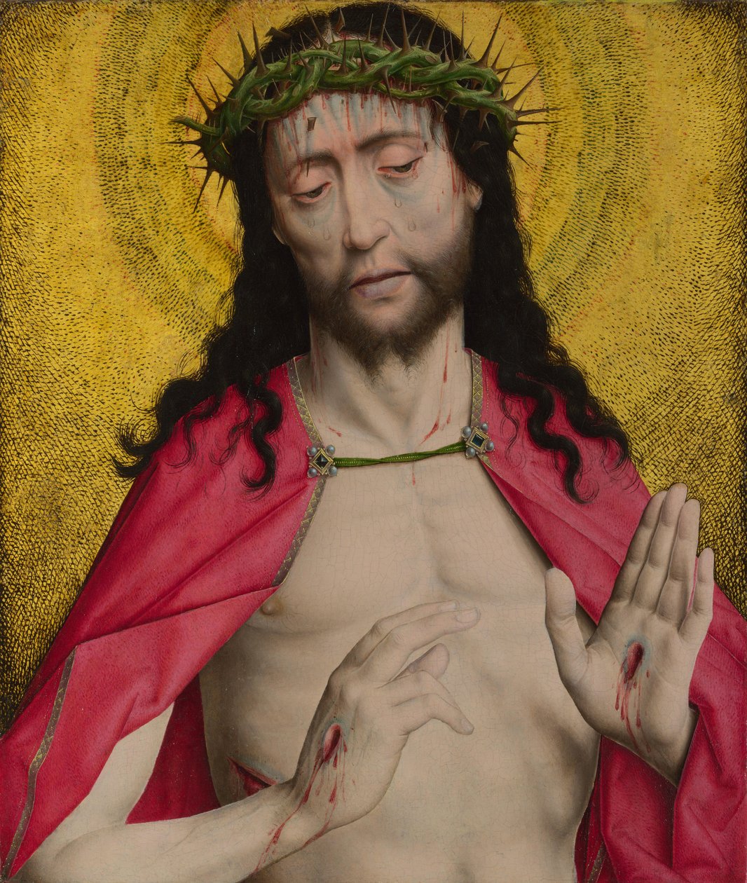 Kristus krönt med törnar, ca 1470 av Dirk Bouts