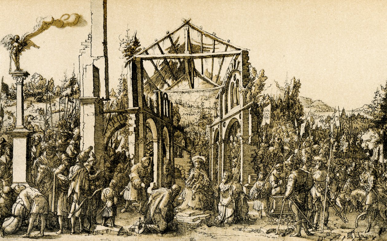Tillbedjan av de tre kungarna av Dirk Jacobsz Vellert
