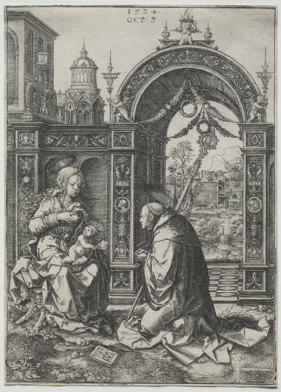 Visionen om St Bernard av Dirk Jacobsz Vellert