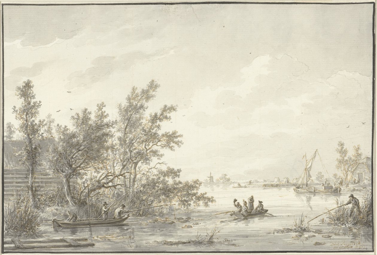 Flodlandskap av Dirk Langendijk