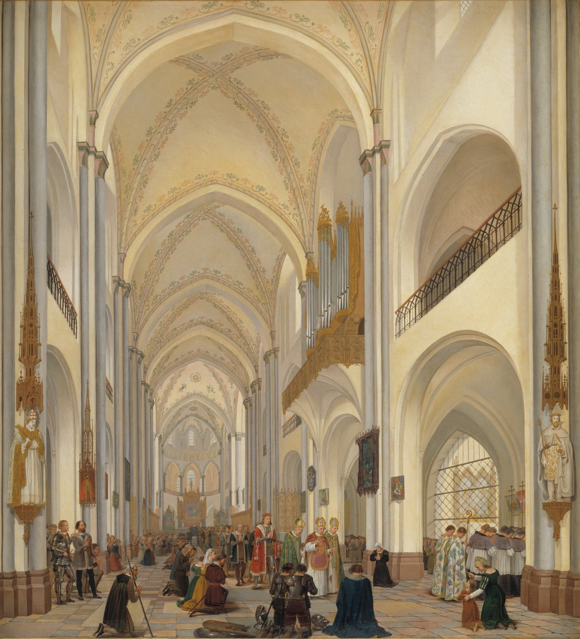Interiören i Roskilde domkyrka av Ditlev Martens